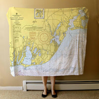 Thumbnail for Nautical Chart Blanket, Locations in Massachusetts