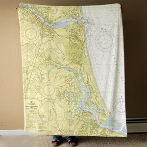 Nautical Chart Blanket, Locations in Massachusetts