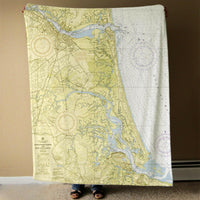 Thumbnail for Nautical Chart Blanket, Locations in Massachusetts