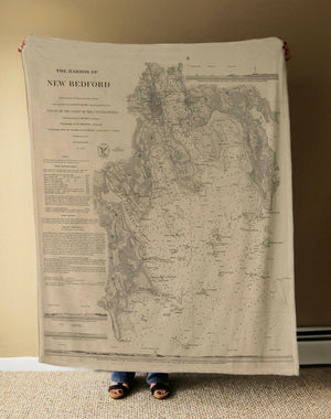 Nautical Chart Blanket, Locations in Massachusetts