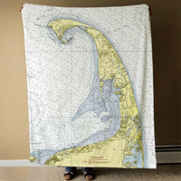 Thumbnail for Nautical Chart Blanket, Locations in Massachusetts