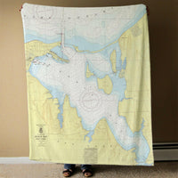 Thumbnail for Nautical Chart Blanket, Locations in New York