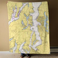 Thumbnail for Nautical Chart Blanket, Locations in Washington