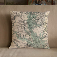 Thumbnail for Nautical Chart Pillow, Locations in Maryland