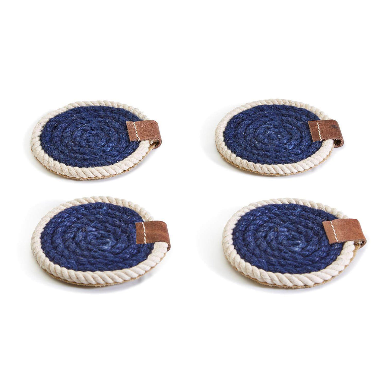 Nautical Rope Drink Coasters, Set of 4
