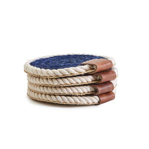 Nautical Rope Drink Coasters, Set of 4