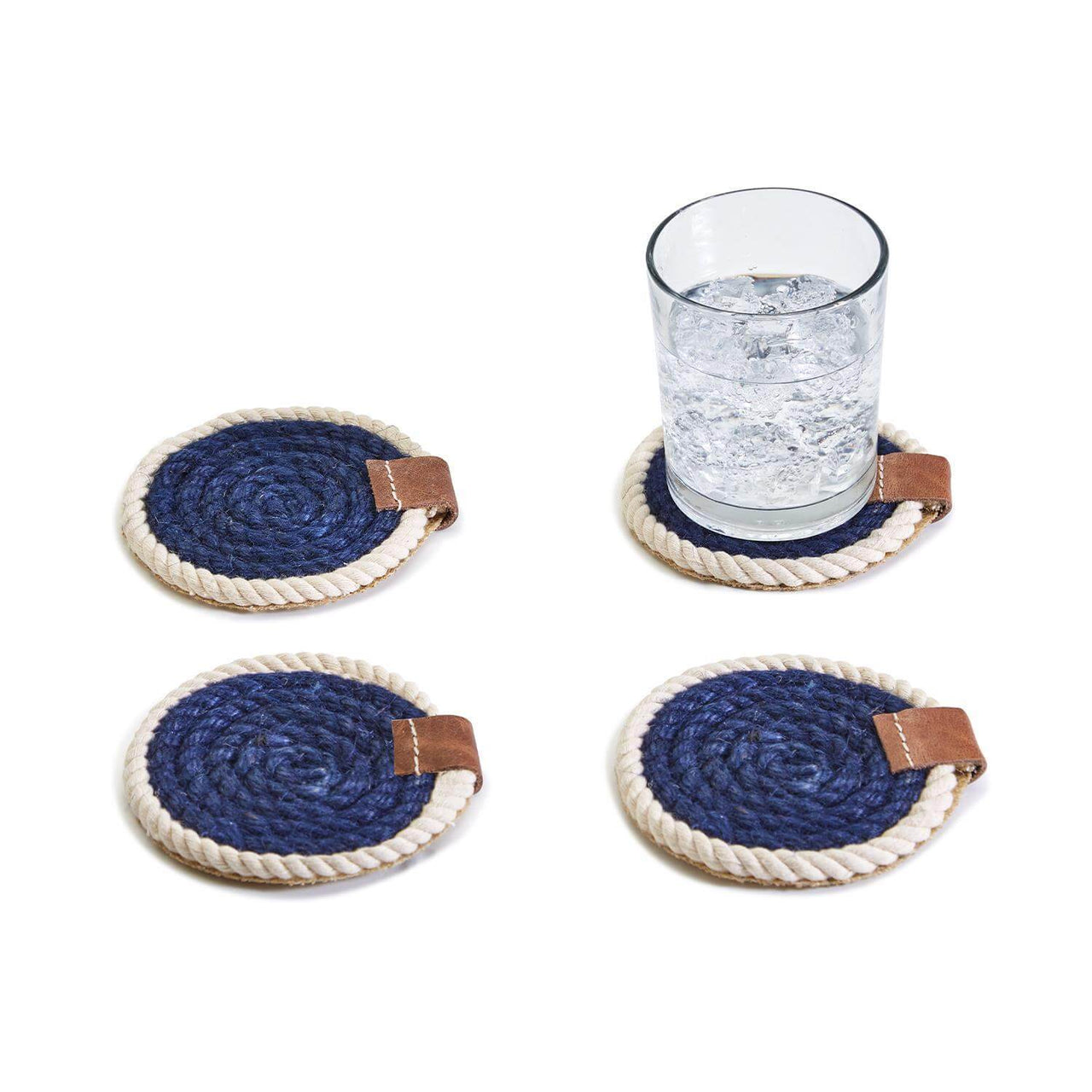 Nautical Rope Drink Coasters, Set of 4