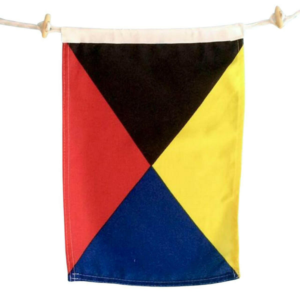 Nautical Flags, A-Z, 0-9, Maritime Signal Flags Decor New England Trading Co Z