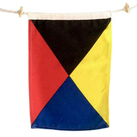 Thumbnail for Nautical Flags, A-Z, 0-9, Maritime Signal Flags Decor New England Trading Co Z