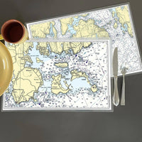 Thumbnail for Nautical Chart Placemats, Locations in Maine