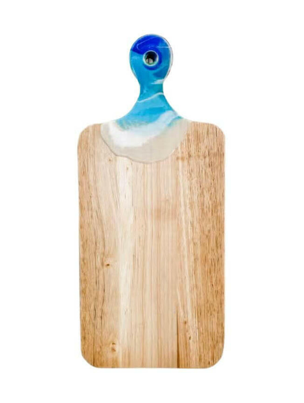 Ocean Wave Resin Bar Board, 13” x 5.5”
