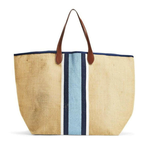 Old Port Striped Tote, Blue Stripes