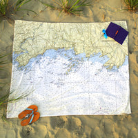 Thumbnail for Nautical Chart Blankets, Connecticut Coastal Maps