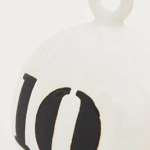 Round Ceramic Buoy Decor, White