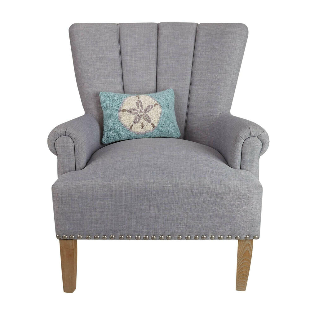 Coastal Throws & Pillows, Sand Dollar Accent Pillow, Hook Throw Pillow, 12" x 8"
