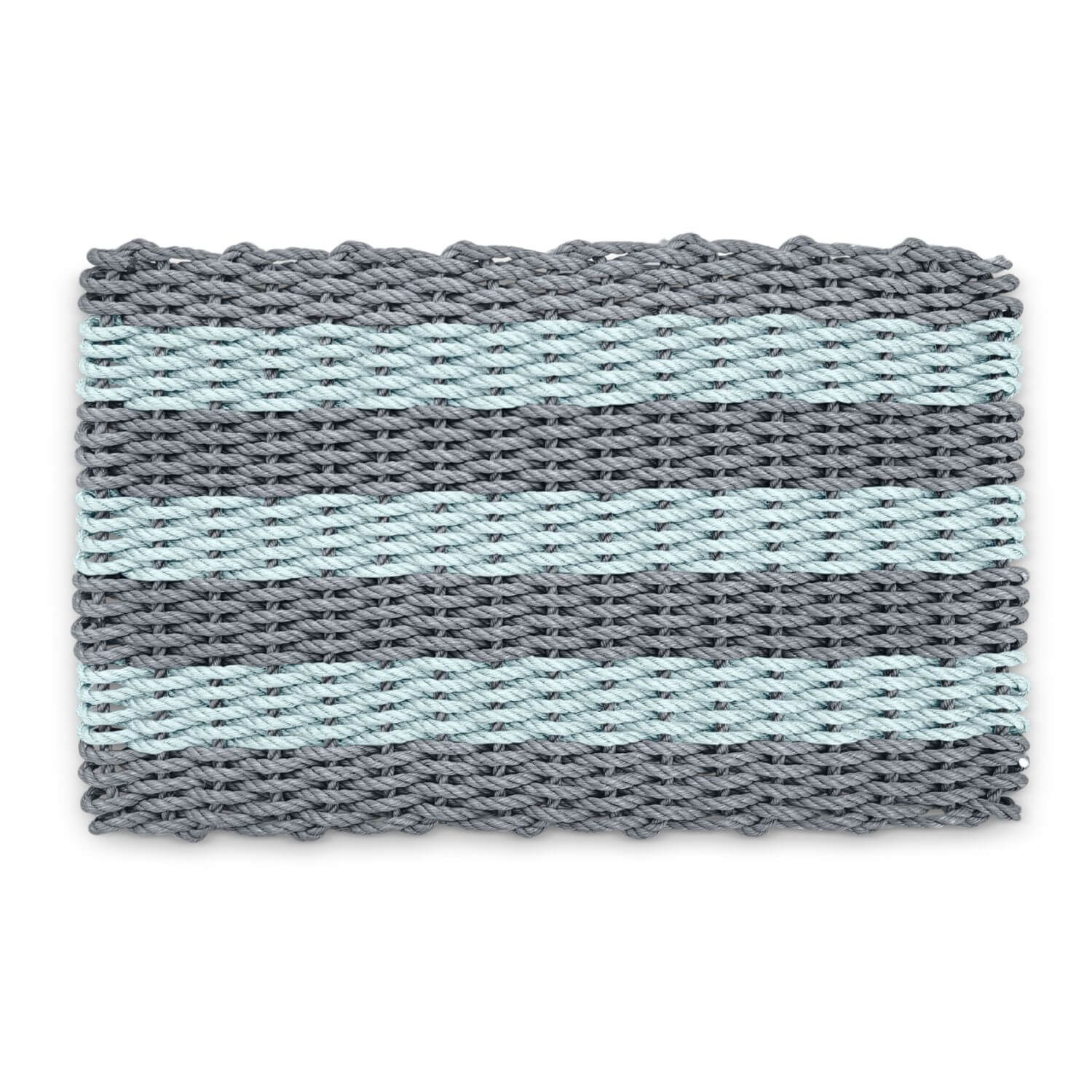 Welcome Mat Lobster Rope Doormat, Silver/Seafoam, Wicked Good Doormats