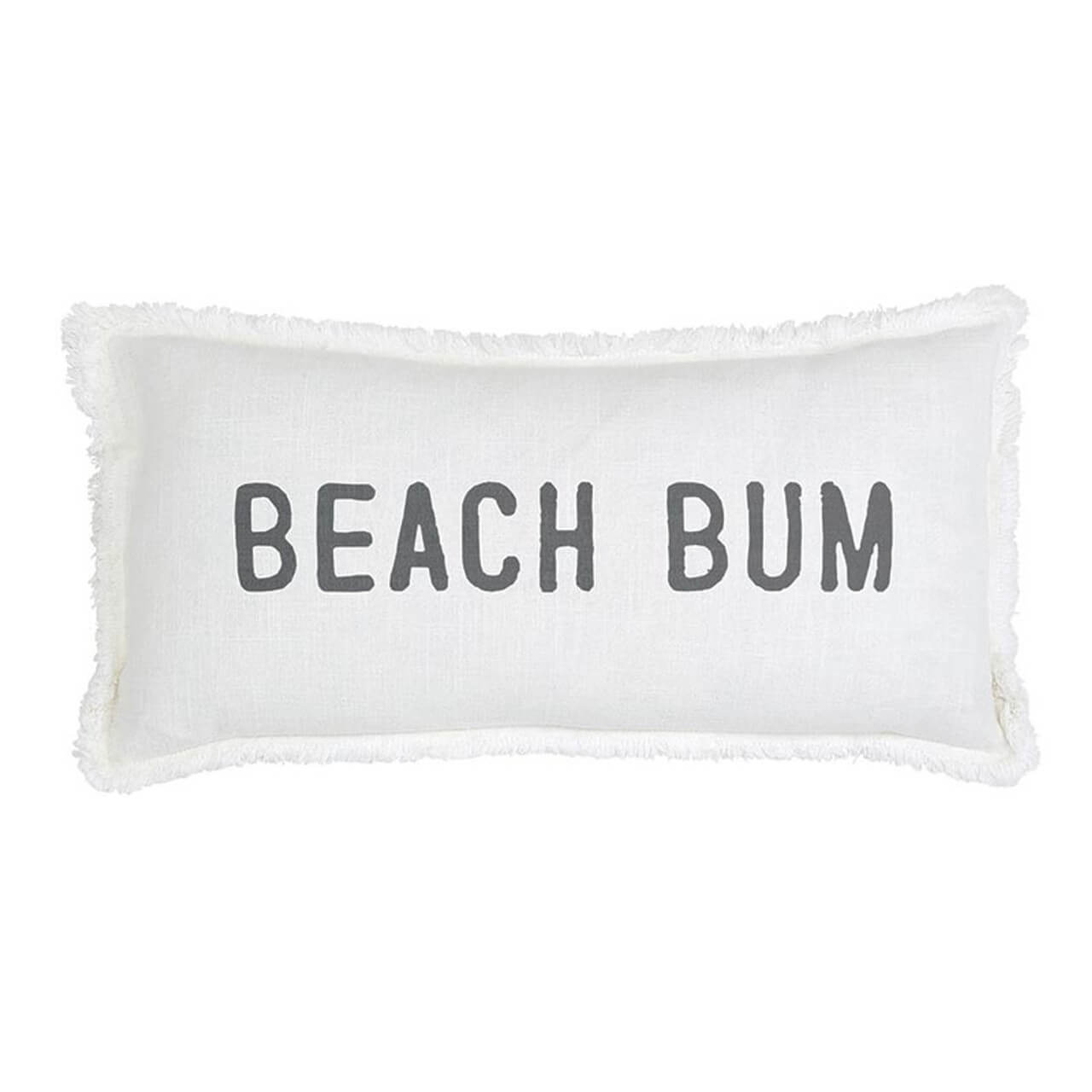 Sunkissed Cotton Beach Pillow, Beach Bum