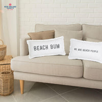 Thumbnail for Sunkissed Cotton Beach Pillow, Beach Bum & We Are Beach People