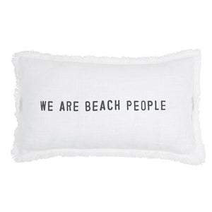 Sunkissed Cotton Beach Pillow, We Are Beach People