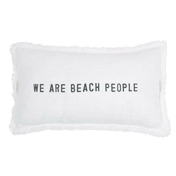 Sunkissed Cotton Beach Pillow, We Are Beach People