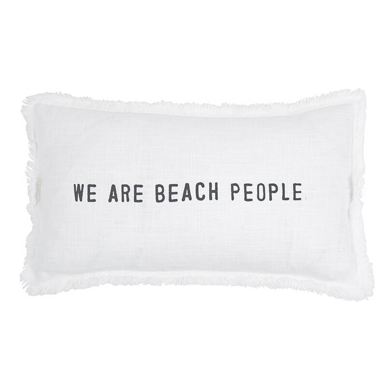 Sunkissed Cotton Beach Pillow, We Are Beach People