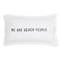 Thumbnail for Sunkissed Cotton Beach Pillow, We Are Beach People