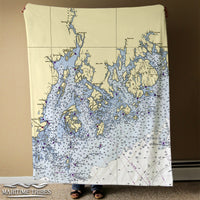 Thumbnail for Nautical Chart Blankets, Maine Coastal Maps