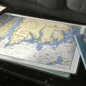 Nautical Chart Placemats, Locations in Massachusetts