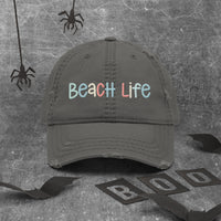 Thumbnail for Beach Life Distressed Hat, Baseball Cap  New England Trading Co   
