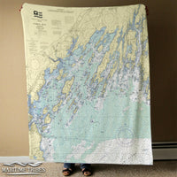 Thumbnail for Nautical Chart Blankets, Maine Coastal Maps