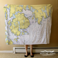 Thumbnail for Nautical Chart Blankets, Maine Coastal Maps