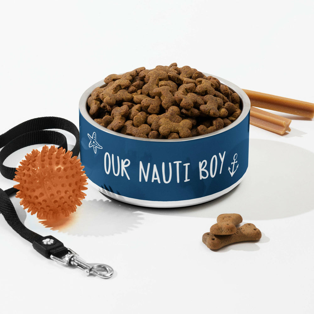 Nauti Boy Coastal Pet Bowl, 2 Sizes  New England Trading Co 32oz