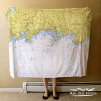 Thumbnail for Nautical Chart Blankets, Connecticut Coastal Maps