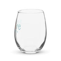 Thumbnail for Beach Life Personalized Stemless Wine Glass, Latitude & Longitude Coordinates