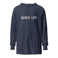 Thumbnail for Beach Life Hooded Long Sleeve Tee, Unisex  New England Trading Co XS  