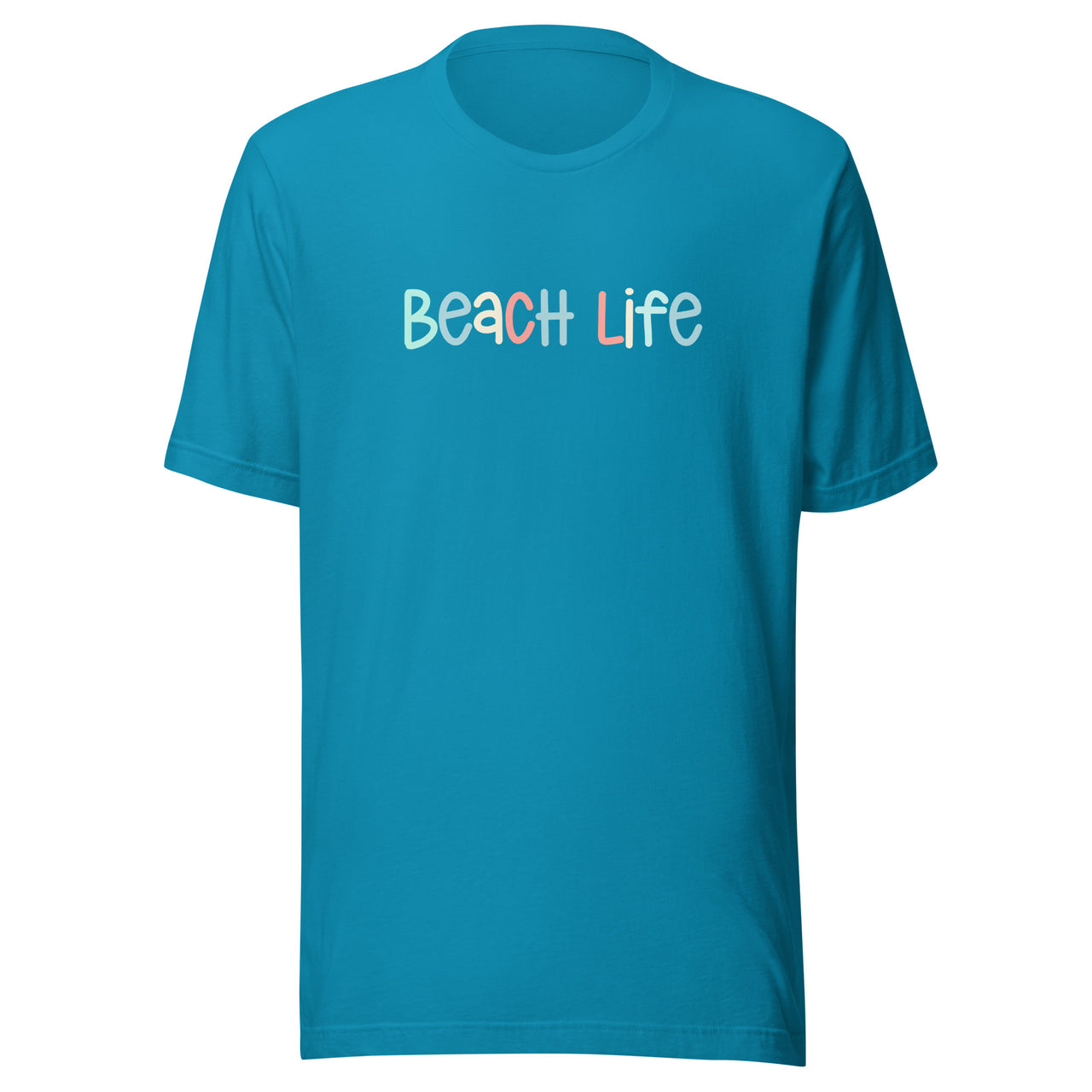 Beach Life Unisex Tee  New England Trading Co Aqua  