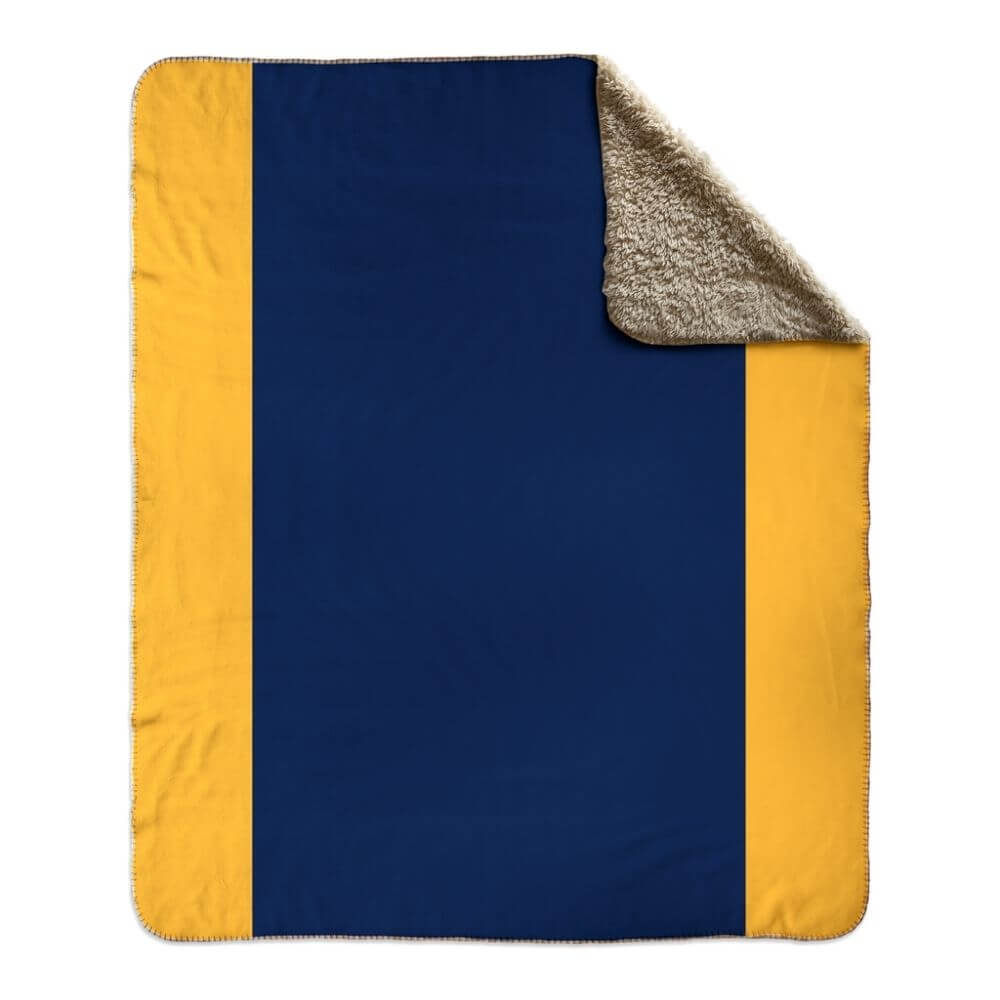 Nautical Signal Flag Fleece Sherpa Blanket, Choose A-Z Blankets The New England Trading Company D  