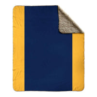 Thumbnail for Nautical Signal Flag Fleece Sherpa Blanket, Choose A-Z Blankets The New England Trading Company D