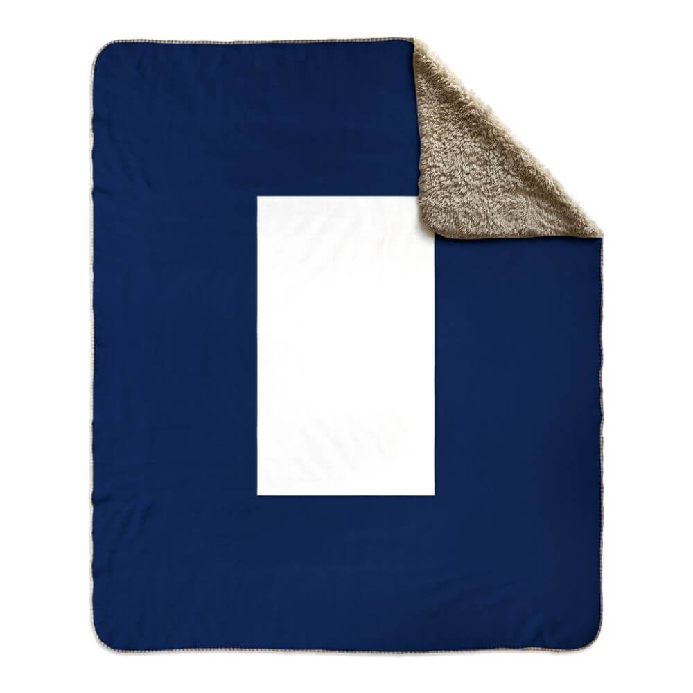Nautical Signal Flag Fleece Sherpa Blanket, Choose A-Z Blankets The New England Trading Company P  