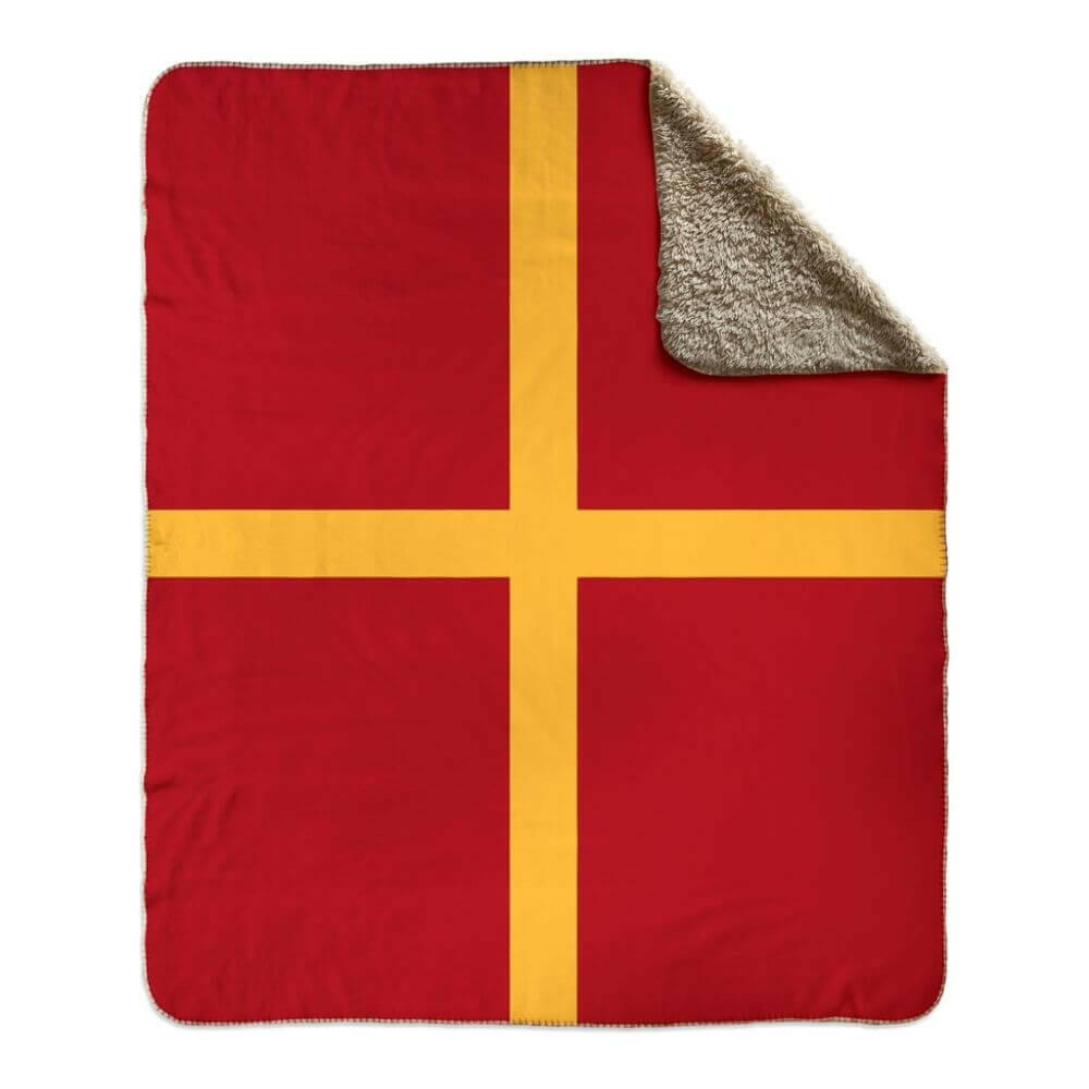 Nautical Signal Flag Fleece Sherpa Blanket, Choose A-Z Blankets The New England Trading Company R