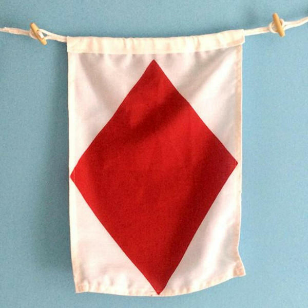 Nautical Flags, A-Z, 0-9, Maritime Signal Flags Decor New England Trading Co F