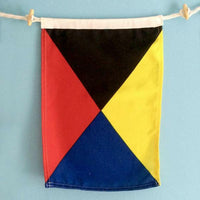 Thumbnail for Nautical Flags, A-Z, 0-9, Maritime Signal Flags Decor New England Trading Co Z