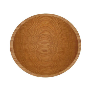 12 Inch Red Oak Wooden Salad Bowl Bowls American Farmhouse Bowls