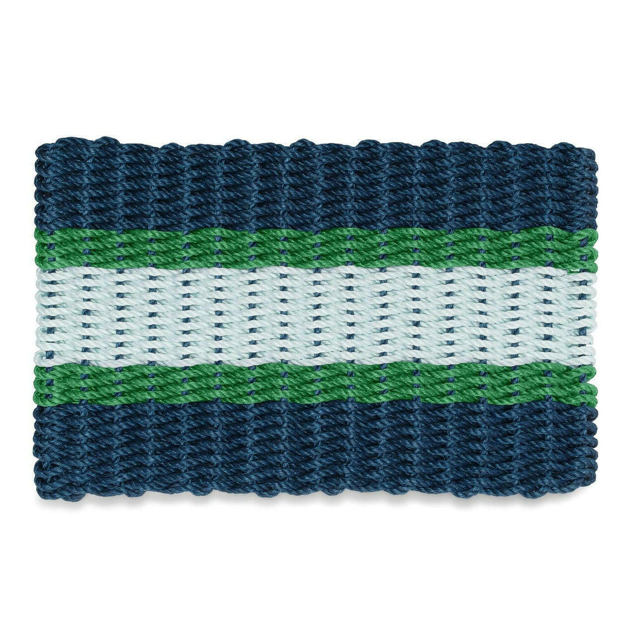 Navy & Green Lobster Rope Doormat | Coastal Entry Mat | New