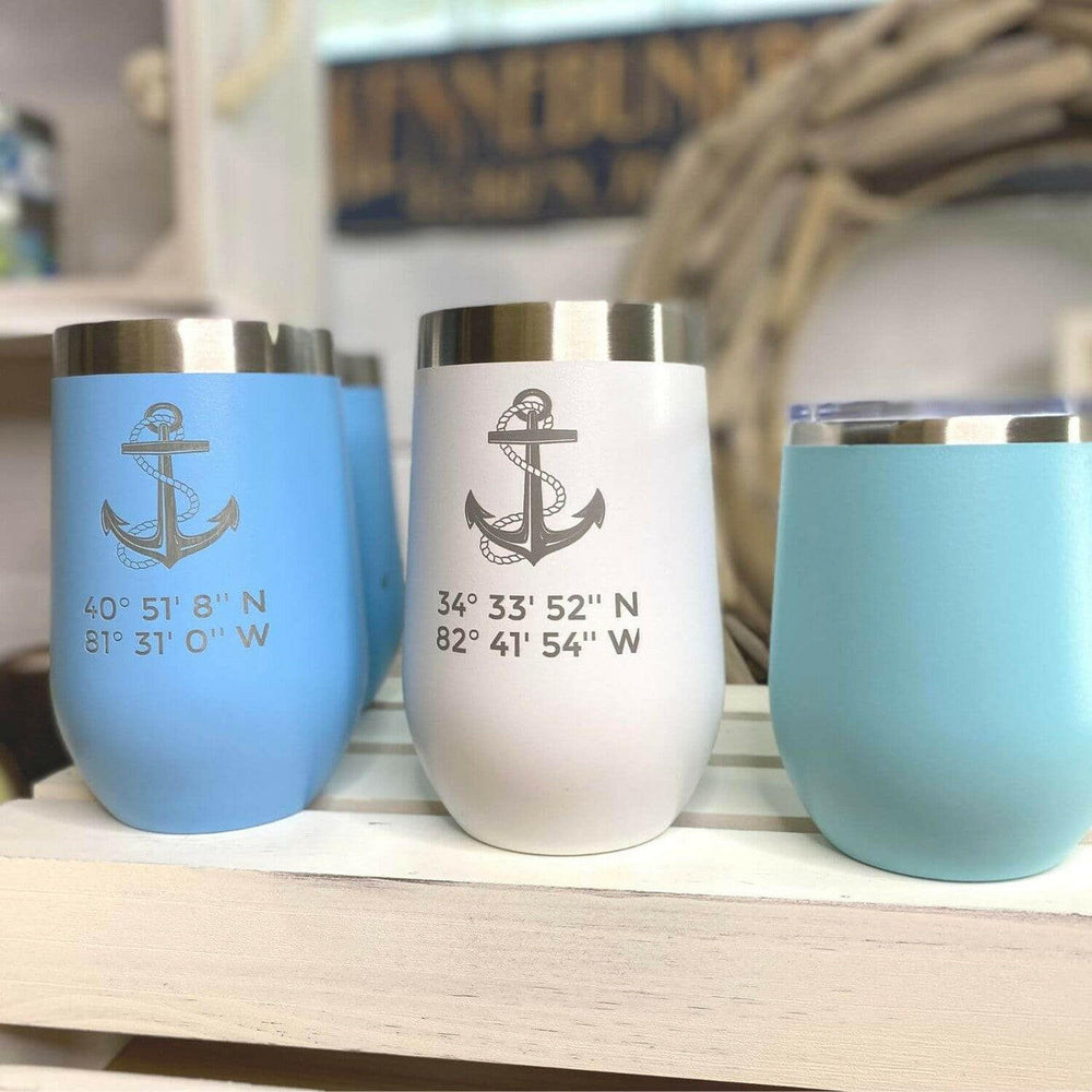 Latitude & Longitude Polar Camel Stemless Wine Tumbler Tumblers New England Trading Co