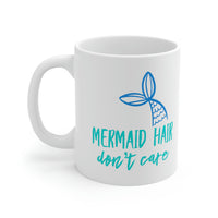 Thumbnail for Mermaid Hair Don't Care Ceramic Beach Coffee Mug Mugs New England Trading Co   