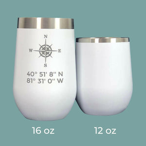 Latitude & Longitude Polar Camel Stemless Wine Tumbler Tumblers New England Trading Co