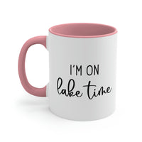 Thumbnail for I'm On Lake Time Ceramic Beach Coffee Mug, 5 Colors Mugs New England Trading Co Pink  