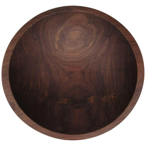 Black Walnut Wooden Bowl, 12" Bowls American Farmhouse Bowls
