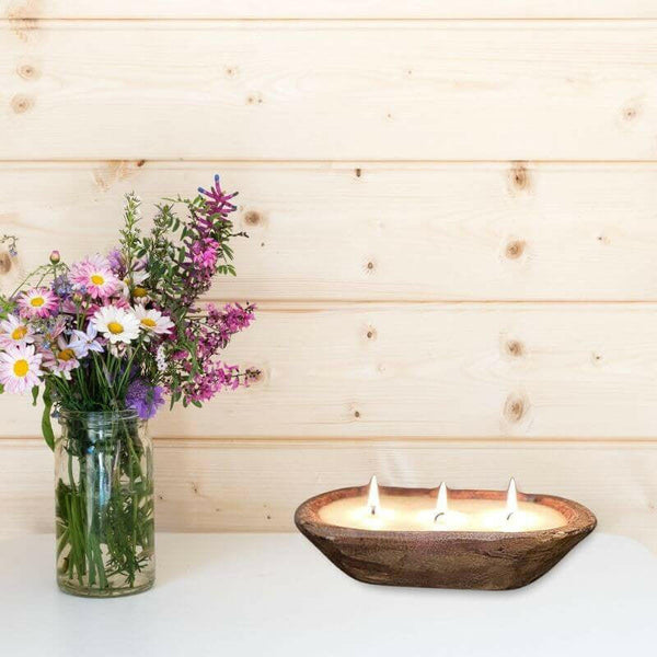 Sea Salt Candle in a Reusable Wooden Bowl Candles New England Trading Co